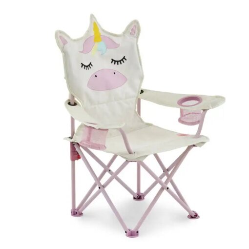 Buy the Unicorn Kid's Camping Chair - Pink/Off-White Color online shopping cheap