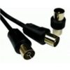 5m TV Extension Cable with Male Coupler - Black buy online shopping cheap sale