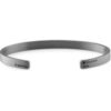 15g Brushed Black Sterling Silver Ribbon Bracelet buy online shopping cheap sale