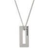 1.5g Polished & Brushed Sterling Silver Necklace buy online shopping cheap sale