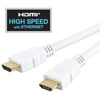 2m White HDMI Cable High Speed with Ethernet 1.4 2.0