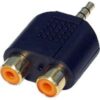 2x Phono to 3.5mm Jack Adapter buy online shopping cheap sale