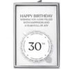 30th Birthday Heart Charm Stretch Bracelet with Quote Gift Box buy online shopping cheap sale