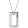3.4g Polished & Brushed Sterling Silver Necklace buy online shopping cheap sale