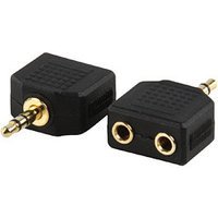 3.5mm Stereo Plug to 2x 3.5mm Stereo Socket Adapter