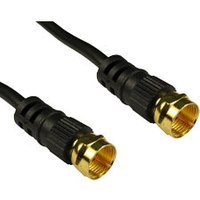 3m F-Type Cable for Satellite Sky Virgin Media Black