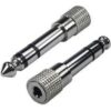 6.35mm Male to 3.5mm Female Stereo Adapter Nickel buy online shopping cheap sale