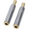 6.35mm Stereo Socket HQ Gold Plated Metal Body 1/4 inch buy online shopping cheap sale