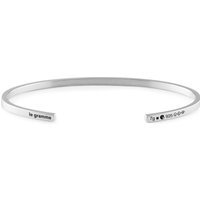 7g Polished Sterling Silver Ribbon Bracelet