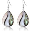 Abalone Shell Pear Drop Earrings buy online shopping cheap sale