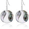 Abalone Shell Round Drop Earrings buy online shopping cheap sale