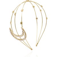 Aisha Gold Moon Pearl Headband