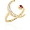 Amelie Moon Ring | 14K Gold Plated buy online shopping cheap sale