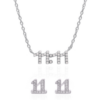 Angel Numbers 11:11 Gift Set | Necklace & Stud Earrings | 925 Sterling Silver buy online shopping cheap sale