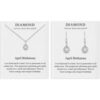 April (Diamond) Birthstone Necklace & Drop Earrings Set Created with Zircondia® Crystals buy online shopping cheap sale