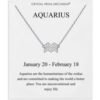 Aquarius Zodiac Star Sign Necklace Created with Zircondia® Crystals buy online shopping cheap sale