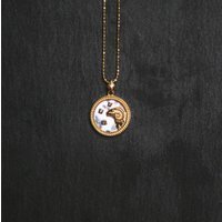 Asta Zodiac Star Sign Necklace – Mother of Pearl | 18K Gold Plated