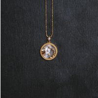 Asta Zodiac Star Sign Necklace – Mother of Pearl | 18K Gold Plated