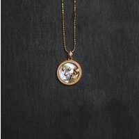 Asta Zodiac Star Sign Necklace – Mother of Pearl | 18K Gold Plated
