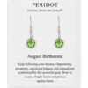 August Birthstone Drop Earrings Created with Peridot Zircondia® Crystals buy online shopping cheap sale