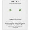 August (Peridot) Birthstone Earrings Created with Zircondia® Crystals buy online shopping cheap sale
