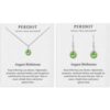 August (Peridot) Birthstone Necklace & Drop Earrings Set Created with Zircondia® Crystals buy online shopping cheap sale