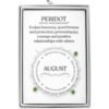 August (Peridot) Birthstone Stretch Charm Bracelet with Quote Gift Box buy online shopping cheap sale