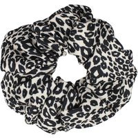 Behati Leopard Print Scrunchie – White