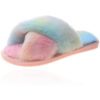 Blossom Faux Fur Slippers - Pastel Rainbow buy online shopping cheap sale