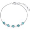 Blue Crystal Chain Bracelet Created with Zircondia® Crystals buy online shopping cheap sale