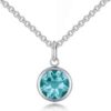 Blue Crystal Necklace Created with Zircondia® Crystals buy online shopping cheap sale