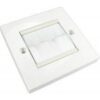 Brush Faceplate Single Gang White buy online shopping cheap sale