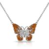 Butterfly Necklace with Zircondia® Crystals buy online shopping cheap sale