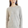 Buy 100% Cashmere Sweater Women Knit Pullover 2023 Fall Winter Warm Cashmere Sweater Long Sleeve O Neck Tops Jumper Fashion Clothing online shopping cheap