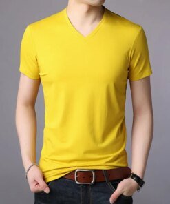 1212NEW Color letter embroidered short T men’s loose version cotton short-sleeved T-shirt