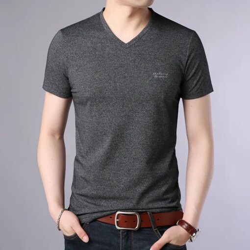 Buy 1306 Men's short-sleeved t-shirt men's trend summer new round neck summer loose men's shirt online shopping cheap
