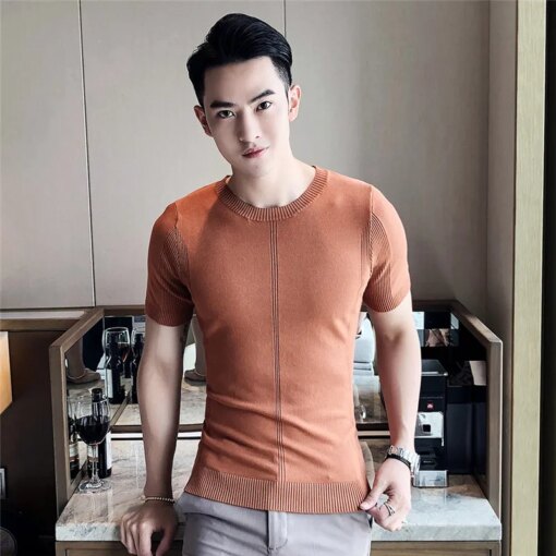 Buy 1310 summer simple solid color burst T-shirt online shopping cheap
