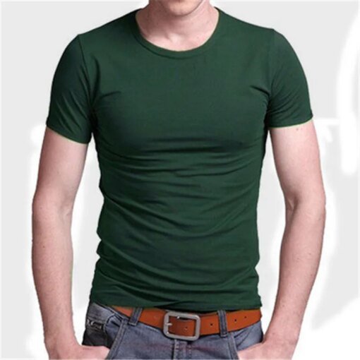 Buy 1335 Middle-aged sports suit male summer FASHION men's short-sleeved t-shirt thin section round neck dad sportswear summer online shopping cheap