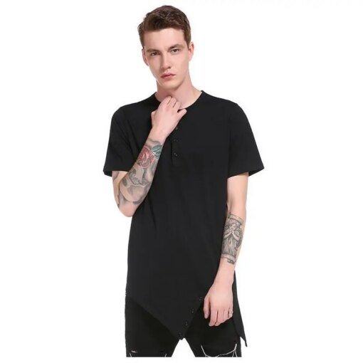 Buy 1346 new men's short-sleeved T-shirt tide brand ice silk loose half-sleeved Korean version of the trend of men's online shopping cheap