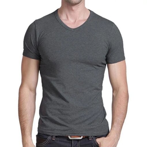 Buy 1420 Summer new short-sleeved t-shirt male Korean version of the slim trend youth thin section cotton casual handsome online shopping cheap