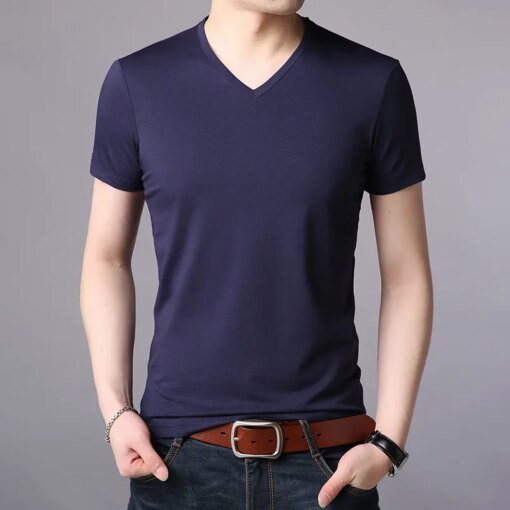 Buy 3155 Loose Korean version of the half-sleeve sleeve student short-sleeved t-shirt trend clothes men's clothing online shopping cheap