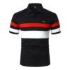 Buy 2022 Men Polo Men Shirt Short Sleeve Polo Shirt Contrast Color Polo New Clothing Summer Streetwear Casual Fashion Men Tops online shopping cheap