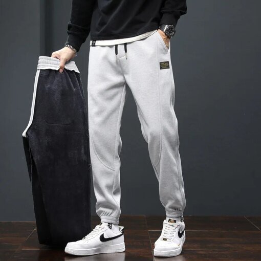 Buy 2023 Autumn Winter Boys' Guard Pants With Thickened Velvet and New Warm Pants