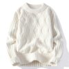 Buy 2023 Autumn Winter Round-neck Fashion Sweaters Men's Loose Casual new style thick warm sweater men pullovers Size M-XXXL online shopping cheap