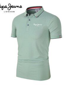 2023 Men’s Popsicle Cotton Printed Hot Selling Polo Shirt Spring Summer New Business Leisure Breathable Lapel Polo Shirt for Man