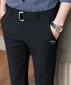 2023 New Callaway Pants Autumn Men’s Casual Business Trousers Breathable Straight Leg Pants Men’s Golf Long Pants