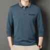 Buy 2023 New Fashion Solid Polo Shirt Discovery Korean Fashion Clothing Long Sleeve Casual Fit Slim Man Button Shirt Tops online shopping cheap