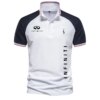 Buy 2023 Y2k Men's Polo shirt Luxury summer men's short sleeve Infiniti car logo print Fitness jogging business POLO shirt for men online shopping cheap