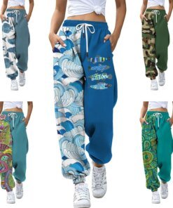 Buy 2023 casual leggings printed slim slim sports high belt rope sports pants for men and women online shopping cheap