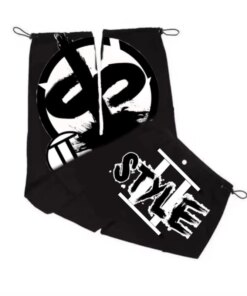 2023 new Y2K minus two anime Harajuku pattern overalls male punk hip hop Gothic rock loose casual sports overalls street wear